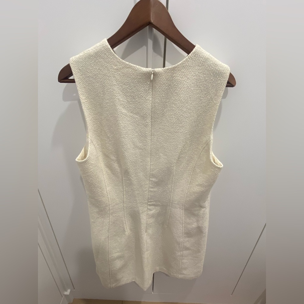 H&M Cream Textured Mini Dress - Picture 3 of 4